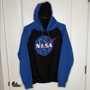 NASA Blue and Black Hoodie
